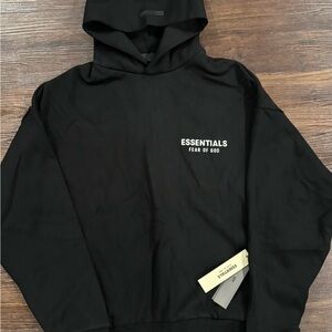 Essentials Fear of God Black Hoodie